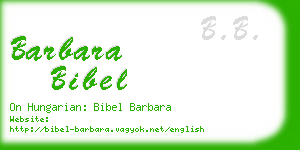 barbara bibel business card